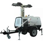 ROHS Certified LED Portable Light Tower Hydraulic Lifting System for sale