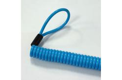 China High Tensile Hand Tool Lanyards Wire Coil Springs Lanyard With Clip supplier