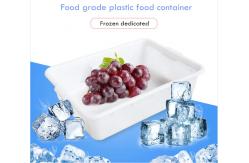 China Thickened Plastic Rectangular Cold Storage Supermarket Special Turnover Tray Basket supplier