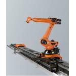 Robot Moves KUKA Automated Robot Rail Guide KL 250-3 7th Axis Rail