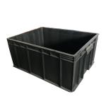 600 X 400 Plastic Logistic Box Black ESD Plastic Bins For Moving for sale