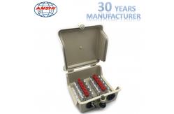 China 10 Paris Distribution Terminal Block / Din Rail Terminal Blocks With Grounding Wire supplier