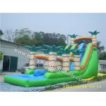 China palm tree inflatable water slide , giant inflatable water slide for sale manufacturer