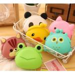China Mini Cute Cartoon Animal Wallet/Jelly Silicone Coin Purse With Ears Great For Children manufacturer