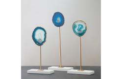 China Contemporary Marble Base tabletop Agate Decorative Art Craft supplier