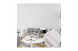 China Customizable Grey Embossed Wallpaper 3D Embossed Peel And Stick Wallpaper supplier