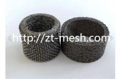 China Customized Thickness Knitted Wire Mesh Screen In Brass Material supplier