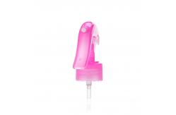 China Purple Transparent 24 / 410 Mini Trigger Sprayer With Plectrum Design supplier