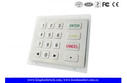 China USB / PS2 Interface Stainless Steel Numeric Key Pad  with 16 Flat Keys supplier