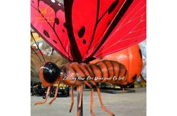 China Animated Animatronic Insect Large Size Butterfly Model for Wetland Park supplier