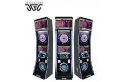China Unique Animations Promotional Electronic Dart Board Machine Customizable Dart Arcade with Themed Visuals supplier