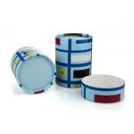 Mini Eco-friendly Paper Cans Packaging Labeling Outside Matte Finishing