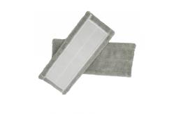 China Grey Flat Floor Wet Mop Pads 80% Polyester 20% Polyamide 450gsm supplier