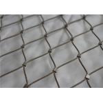 Inox Cable Woven Rope Mesh 7x7 , 7x19 Wire Indestructible Rhombus Shaped for sale