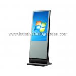 43 Inch Slope Standing Touch Computer Digital Signage IR Touch Screen Display Totem for sale