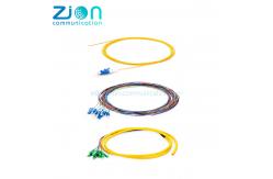 China PVC APC UPC Interface Fiber Optic Pigtail  Singlemode For Connectors supplier