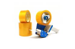 China Supermarket Carton Sealing Transparent BOPP Packing Tape With Dispenser supplier