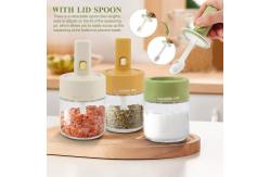 China Customized Packaging Airtight Clear Seasoning Spice Container Glass Condiment Jar Set supplier