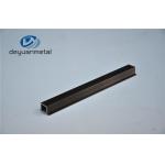 Anodized Black Aluminium Profile , Temper T4 T5 T6  Aluminium Furniture Profiles for sale