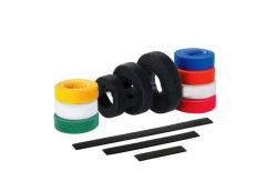 China Flexible 2 Sided  Tape , Printable Hook Loop Fastening Cable Ties supplier