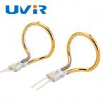Gold Reflector Ring Infrared Lamps , 220V 1000W Quartz Tube Infrared Heaters for sale