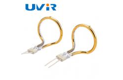 China Gold Reflector Ring Infrared Lamps , 220V 1000W Quartz Tube Infrared Heaters supplier