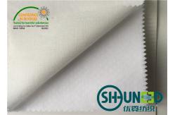 China OEKO - TEX Cotton Interlining For Shirt , Bonded Interlining With Flat Coating supplier