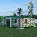 Luxury Prefabricated Expandable Container House Customized With Steel Door for sale
