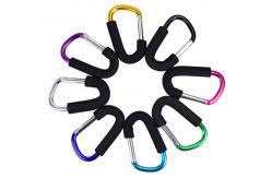 China Aluminum Large D Ring Snap Hook With Sponge Big Carabiner Hook supplier