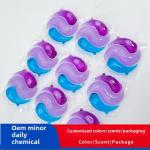 3-in-1 Apparel Laundry Detergent Capsules Liquid 10g/pcs 3 Color Variations For Effective Cleaning for sale