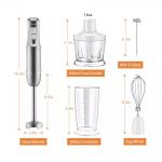 800W Portable Stick Blender With Stainless Steel Blades Easy Control