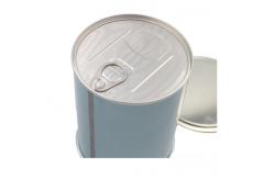China Coffee Beans 500ml Round Metal Tin Can With Easy Open Lid supplier