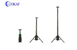 China Manual Lifting Portable Power Bank Tripod Foldable Telescopic Mast With Battery supplier