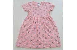 China Cotton Spandex Baby Girl Knit Dress Short Sleeves Summer Styles supplier