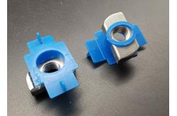 China Factory Electrical Galvanized Blue Plastic Wing Solar Spring Nuts supplier