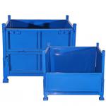 5.0mm Diameter Collapsible Wire Container , Metal Stackable Steel Pallet Box 1000kg Loading Capacity for sale
