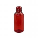 Against UV Empty Plastic Syrup Bottles 100ml 3.52OZ Round With Tamper Evident Cap for sale