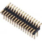 SMT LCP 0.80*1.20 Pin Header Black Dual row  With CAP H=1.4 Reel packing Gold flash ROHS for sale