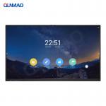 Qtenboard Touch Screen Interactive Smart White Board Floor Stand Conference Whiteboard for sale