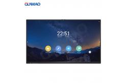 China Qtenboard Touch Screen Interactive Smart White Board Floor Stand Conference Whiteboard supplier