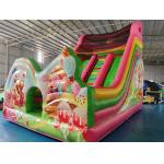 Amusement Park Inflatable Dry Slides Candy House Inflatable Slides Castle For Kids for sale