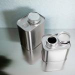 Rectangle Coffee Tin Cans With Valve 500ML Empty Coffee Bean Tin