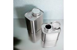China Rectangle Coffee Tin Cans With Valve 500ML Empty Coffee Bean Tin supplier