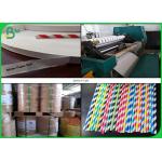 100% Food Gradeable 60gsm 120gsm FSC Printable Straw Paper For Drinking for sale