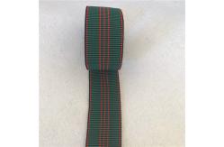 China High Elasticity Webbing Straps For Lawn Chairs Blue With 5 Red Lines supplier