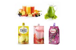 China Premade Bag Spout Pouches Stand Up Pouches Liquid Juice Milk Beverages supplier