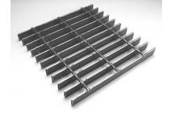China Black Hot Dip Galvanized Grating Industrial Serrated Galvanized Grating 25x3 supplier