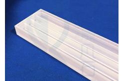 China Custom Frosted Square Large 2.2g/Cm3 Quartz Glass Sheet supplier