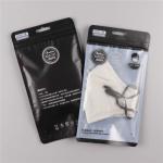 Flat Bottom Resealable Stand Up Ziplock Bags For Medical Mask Packaging for sale