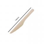 140mm Disposable Wooden Utensils Knives And Forks Canteen Supplies for sale